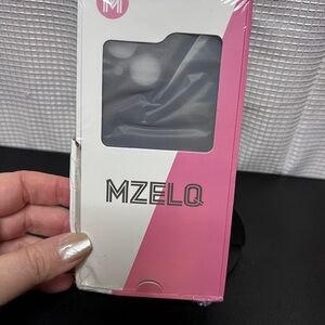 Blue iPhone 14 Case with Clear Window